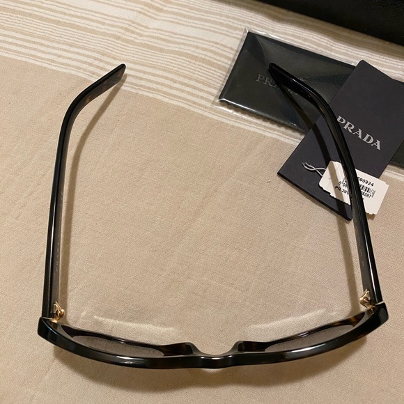 BRAND NEW AUTHENTIC Prada brown chess rectangle sunglasses - Picture 5 of 5